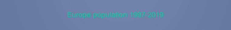 Europe population 1997-2019