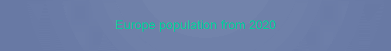 Europe population from 2020